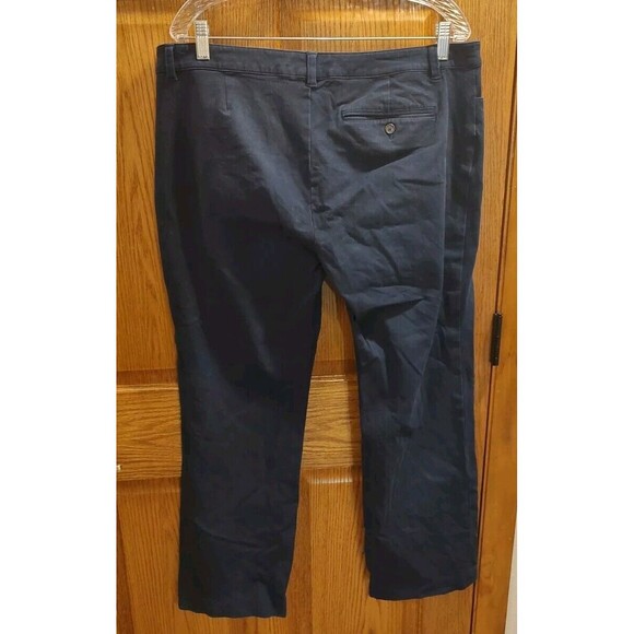 RALPH LAUREN Pants Women’s 16 Chino Ankle Straight Leg Blue Mid Rise - Picture 2 of 7